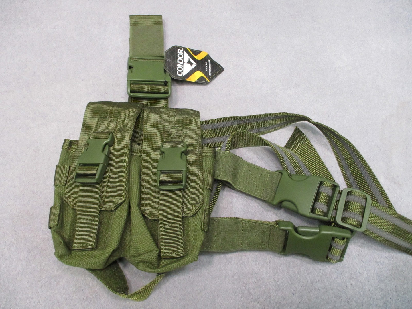 New Condor Drop Leg Magazine Pouch Tactical OD Green MA65-001