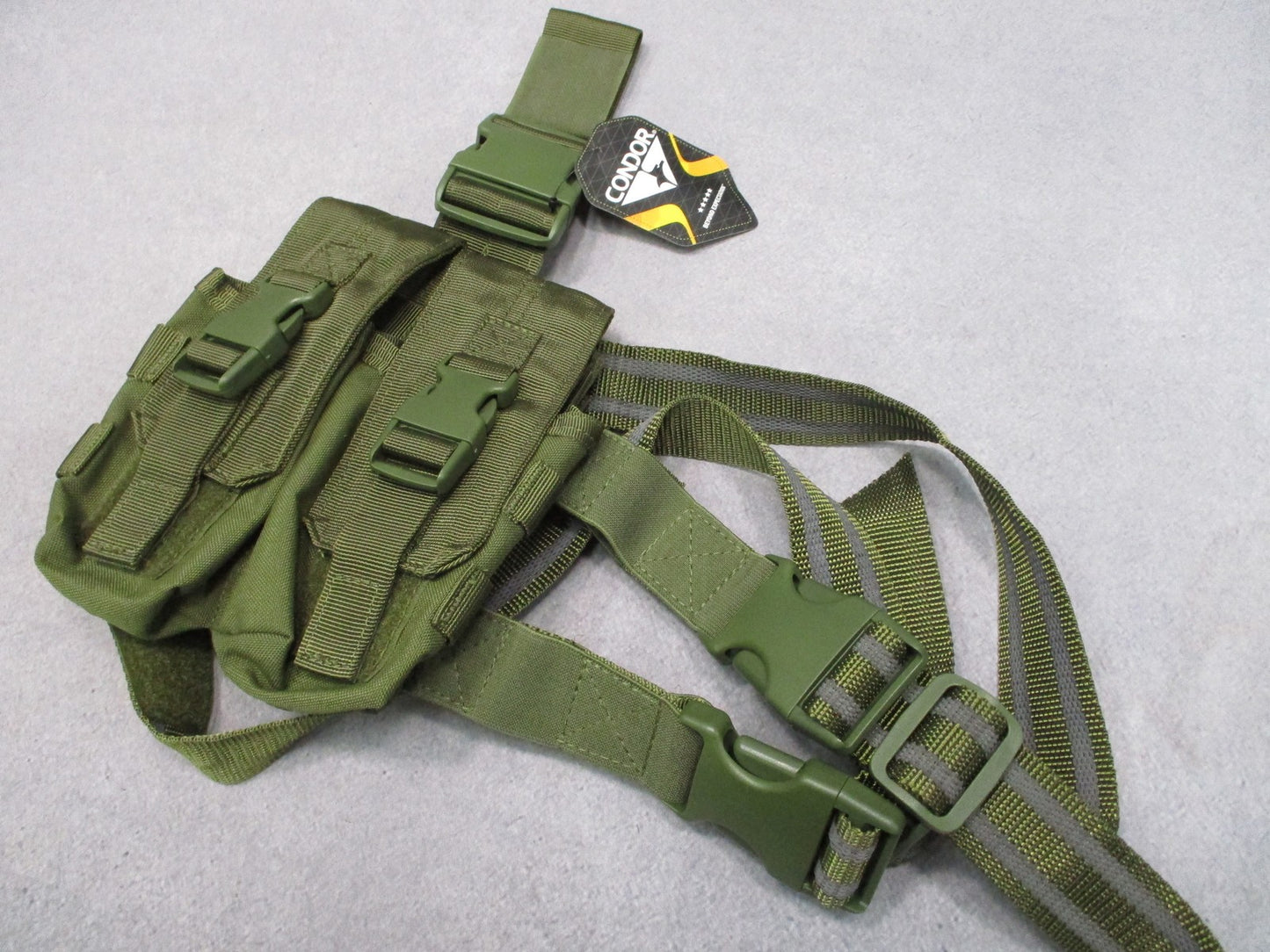New Condor Drop Leg Magazine Pouch Tactical OD Green MA65-001