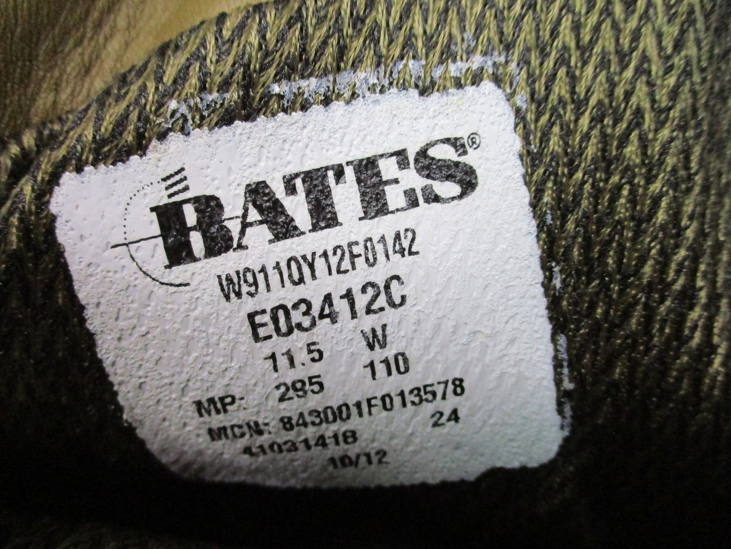Bates E03412C USGI Gore-Tex Mountain Combat Hiker Boots 11.5 Wide Used
