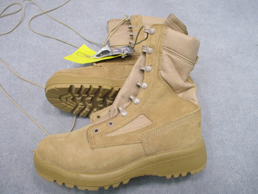 New Belleville 340DES Hot Weather Combat Boots Tan Suede Nylon US Made Size 7.5R