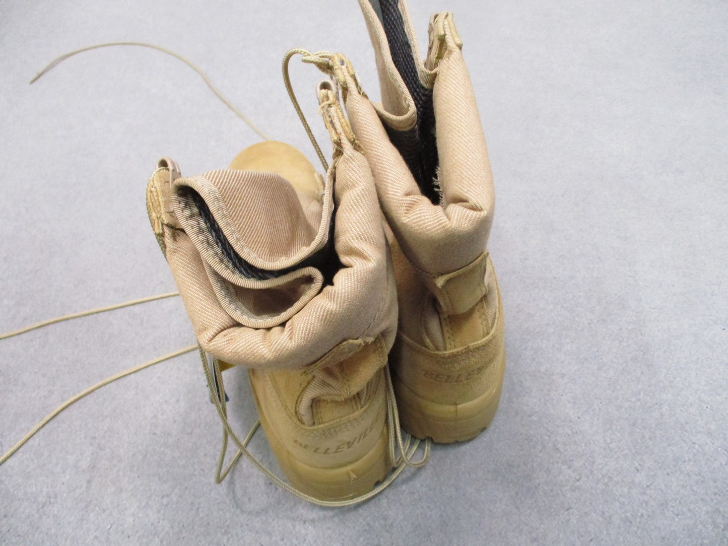 New Belleville 340DES Hot Weather Combat Boots Tan Suede Nylon US Made Size 7.5R