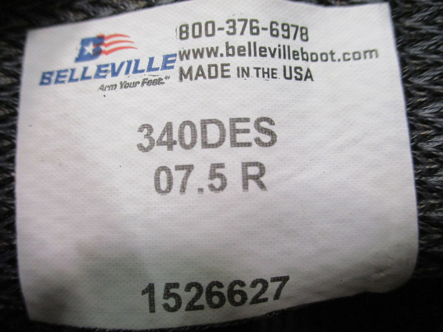 New Belleville 340DES Hot Weather Combat Boots Tan Suede Nylon US Made Size 7.5R