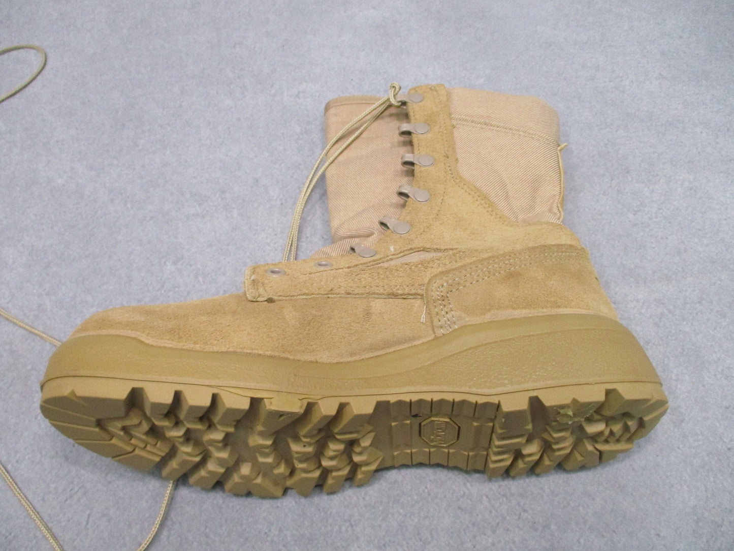 New Belleville 340DES Hot Weather Combat Boots Tan Suede Nylon US Made Size 7.5R