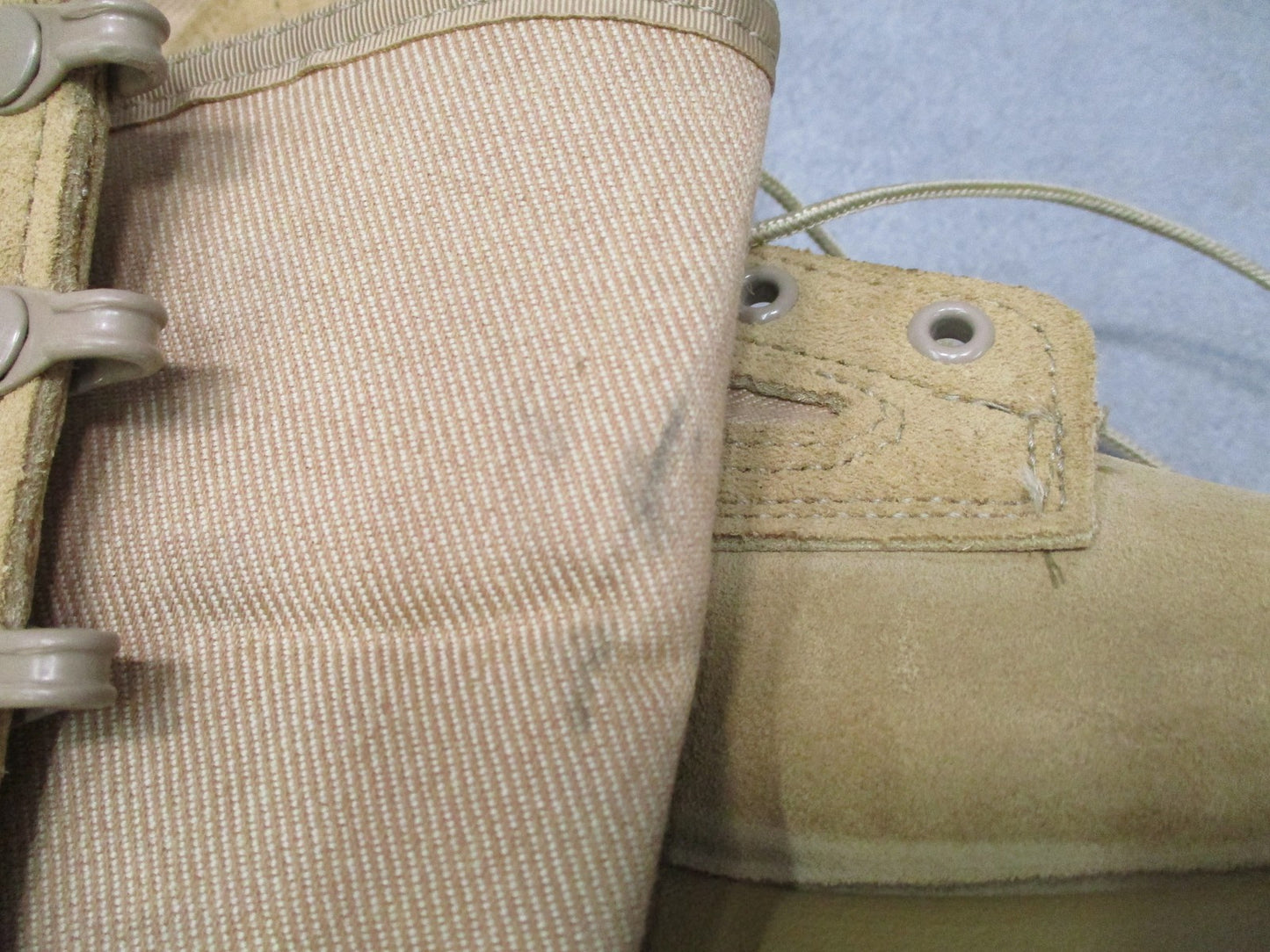 New Belleville 340DES Hot Weather Combat Boots Tan Suede Nylon US Made Size 7.5R