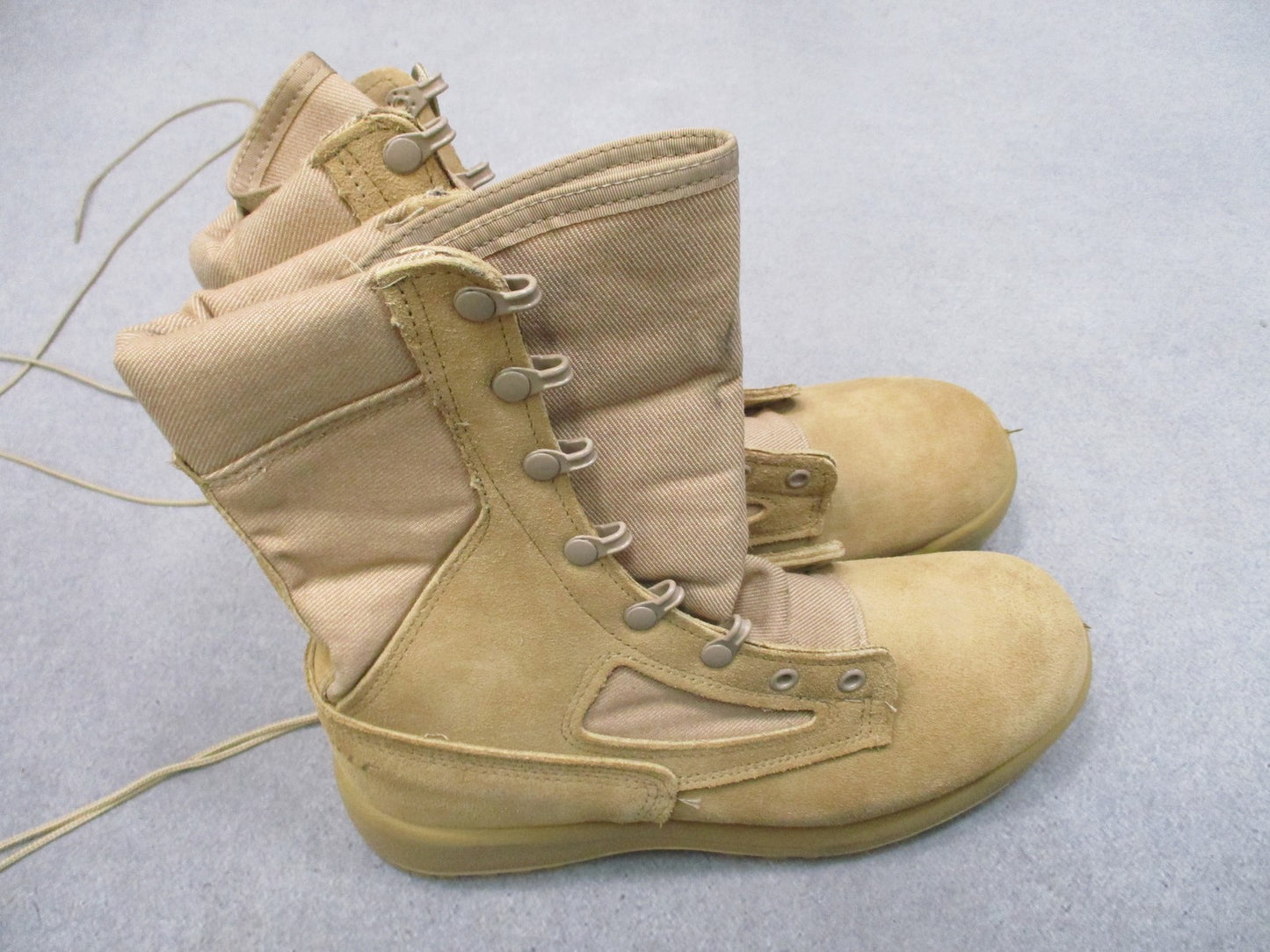 New Belleville 340DES Hot Weather Combat Boots Tan Suede Nylon US Made Size 7.5R