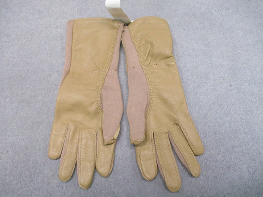 US Military Nomex Flight Gloves Type GS/FRP-2 Tan Size 5 New Surplus