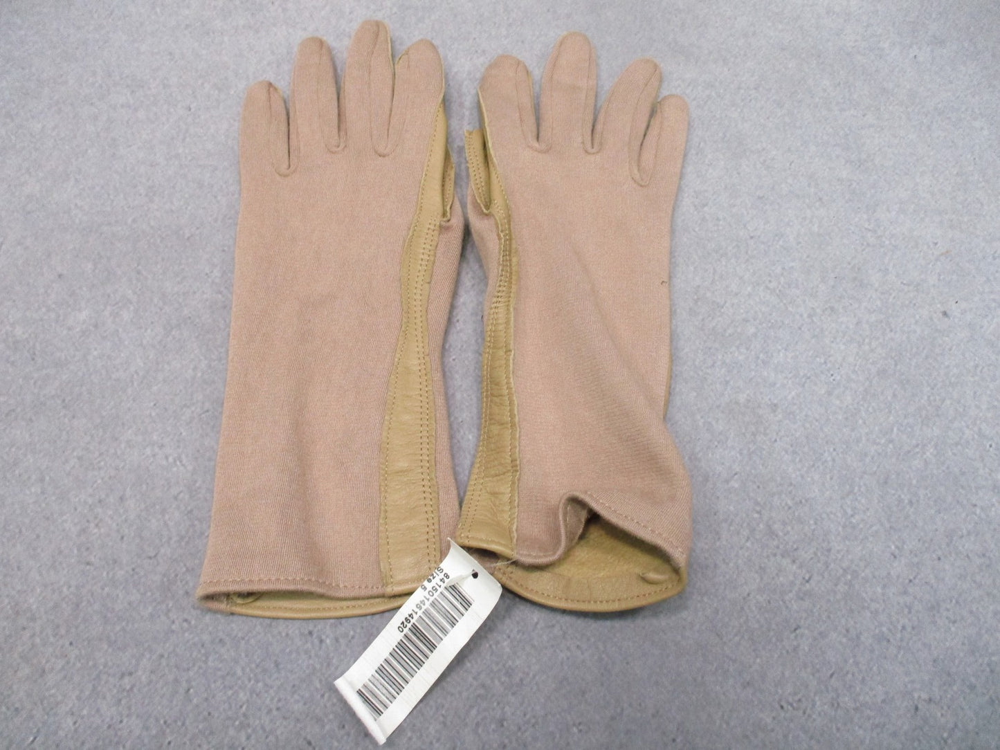 US Military Nomex Flight Gloves Type GS/FRP-2 Tan Size 5 New Surplus