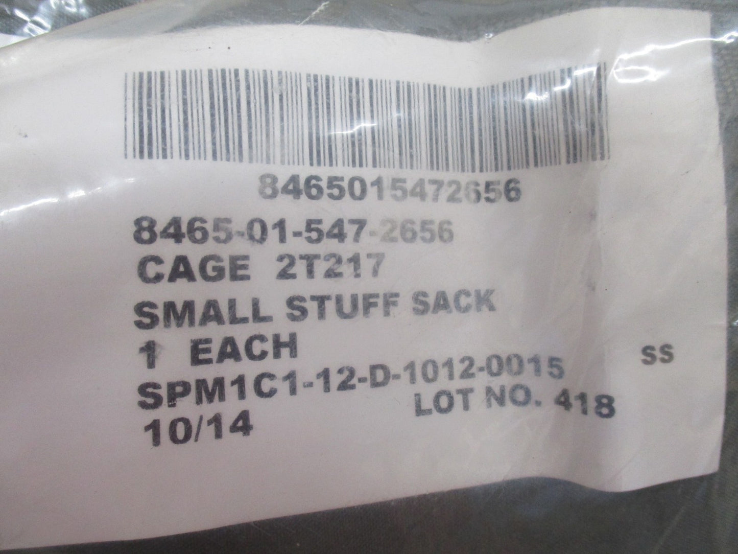 NEW SLEEP SYSTEM SMALL COMPRESSION SACK BIVY CARRY BAG FOLIAGE 8465-01-547-2656