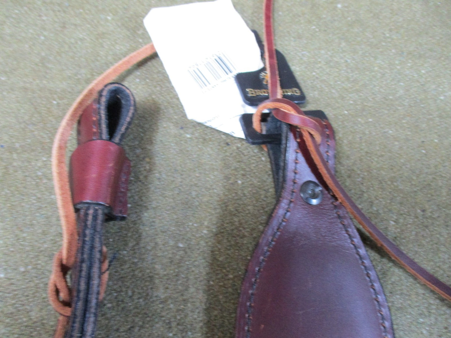 Lot of 3 Leather Slings: 1 Browning Branded & 2 Vintage Military Surplus Style
