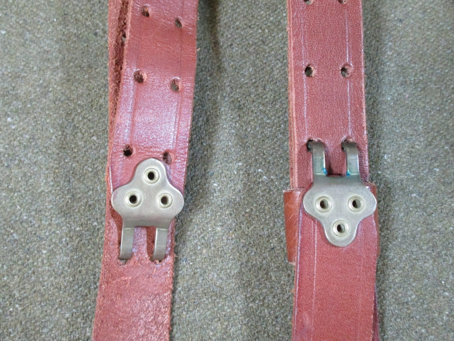 Lot of 3 Leather Slings: 1 Browning Branded & 2 Vintage Military Surplus Style