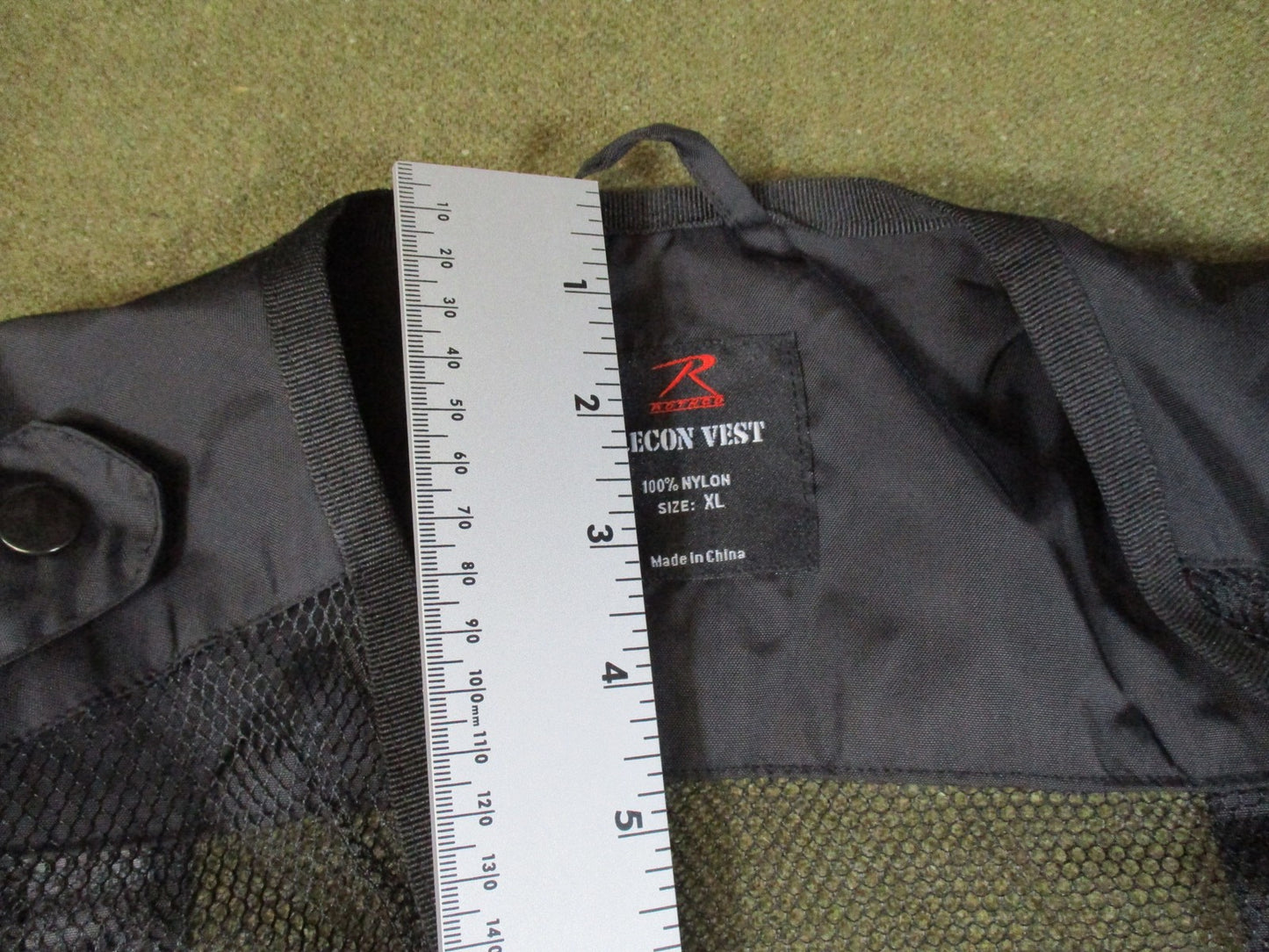 New Rothco Recon Vest Tactical fishing vest Multi-Pocket Black Size XL Item 6484