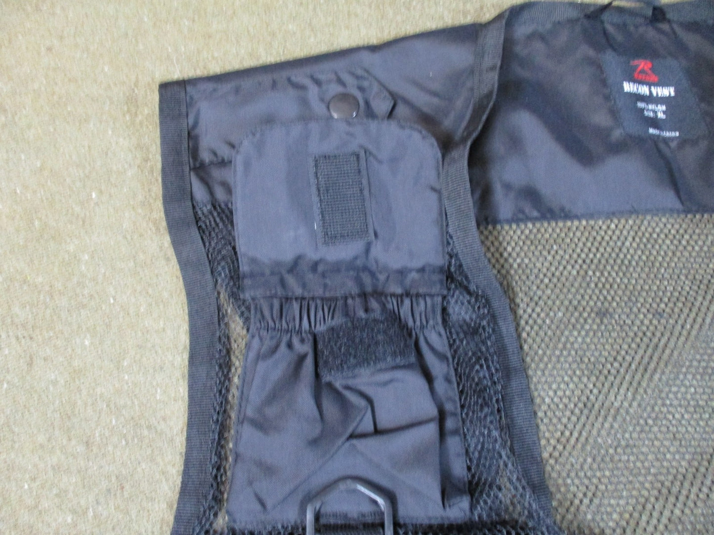 New Rothco Recon Vest Tactical fishing vest Multi-Pocket Black Size XL Item 6484
