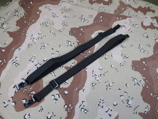2x Adjustable Tactical Webbing Straps Black Military Surplus Utility Gear