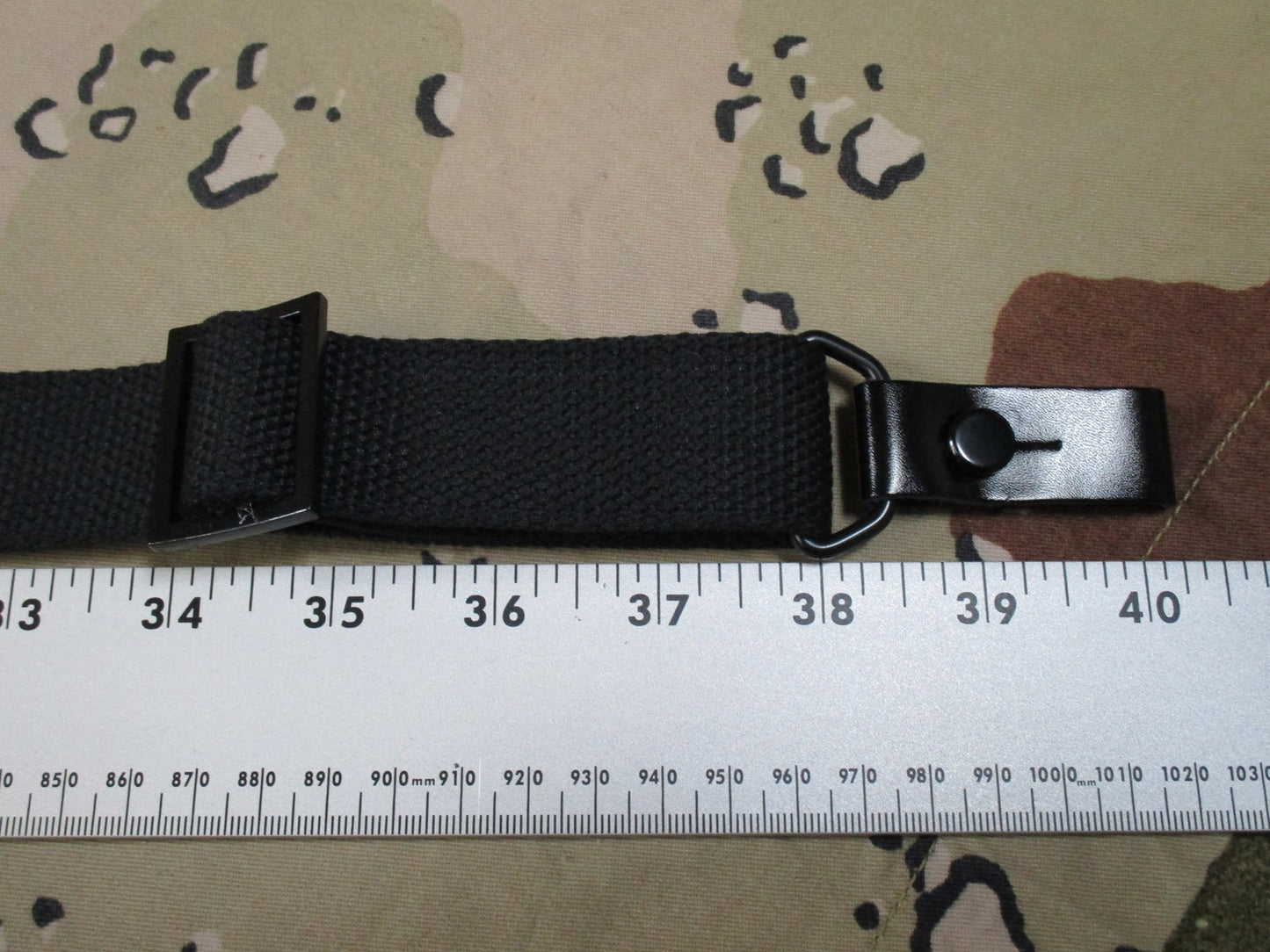 2x Adjustable Tactical Webbing Straps Black Military Surplus Utility Gear