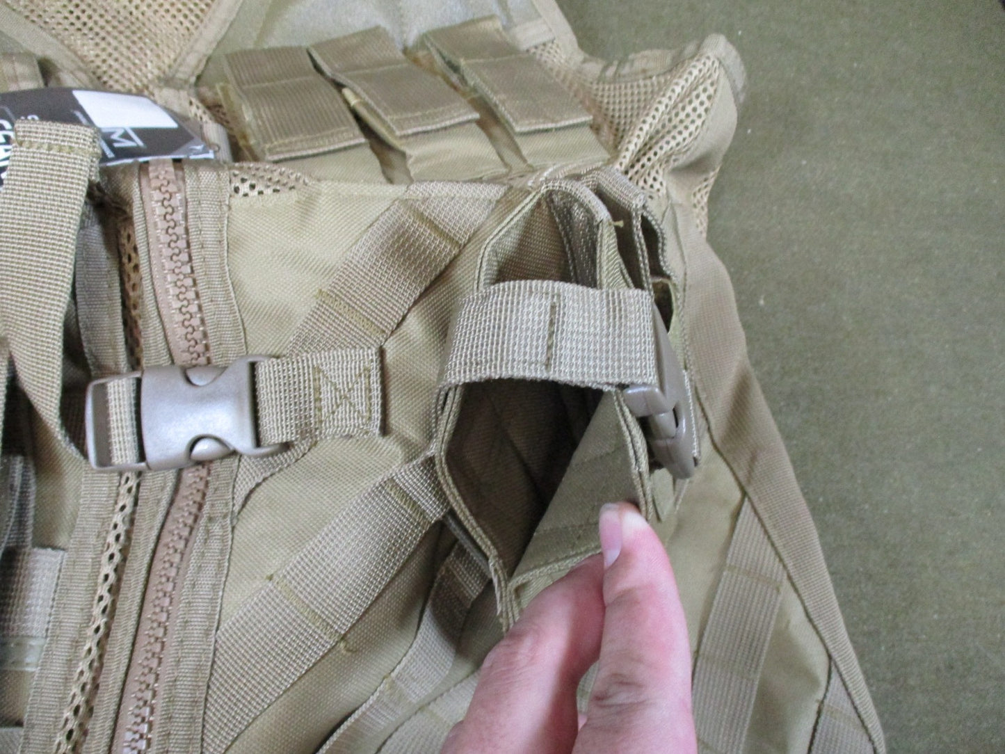 VISM by NC Star Tactical Vest Shooters Gear Tan MOLLE Adjustable Mesh