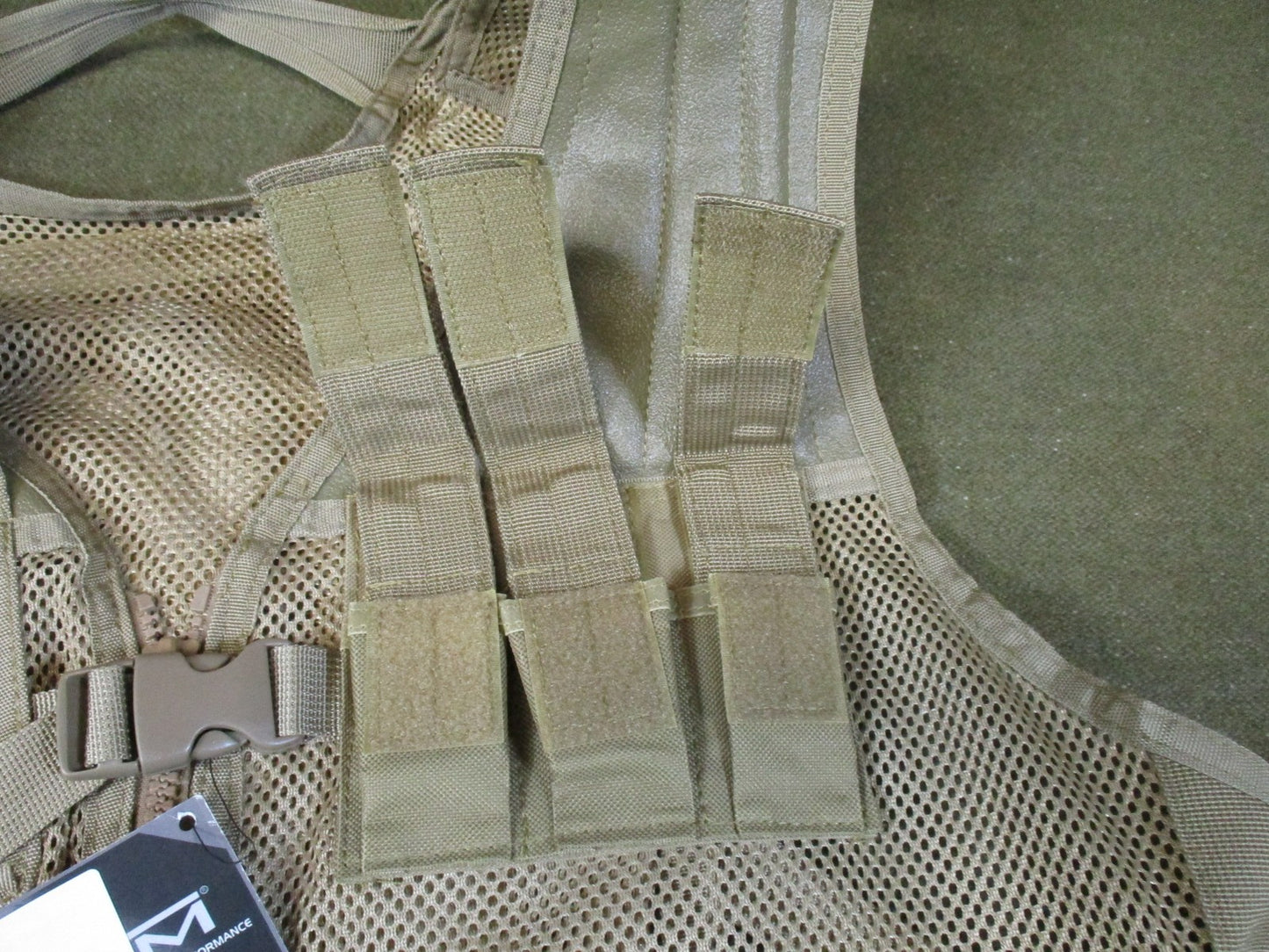 VISM by NC Star Tactical Vest Shooters Gear Tan MOLLE Adjustable Mesh
