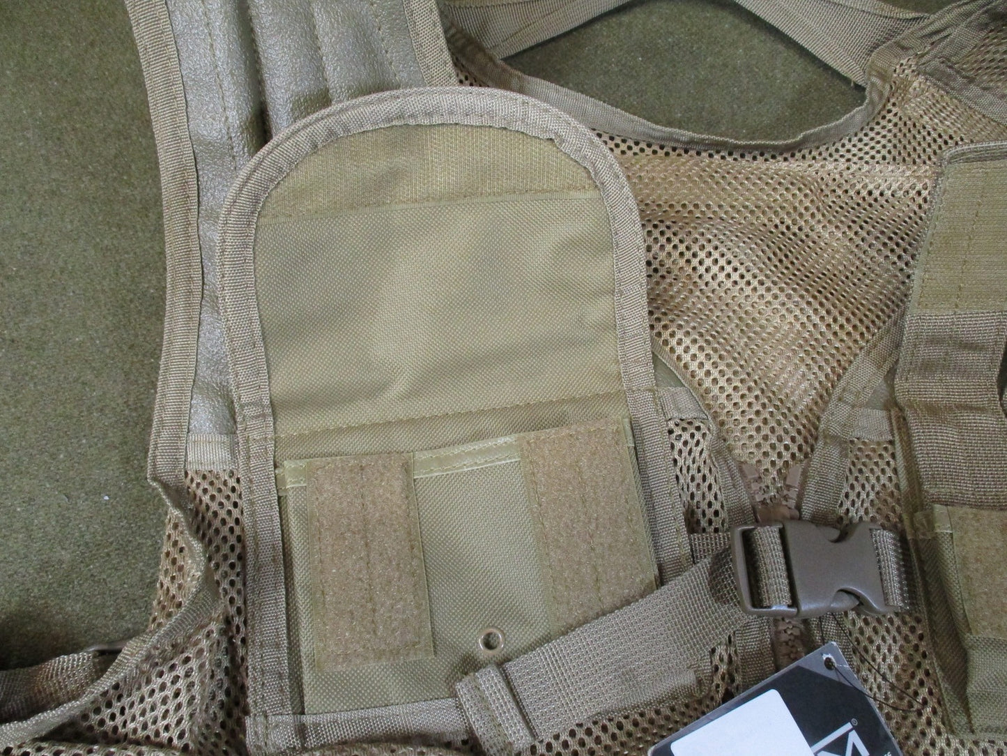VISM by NC Star Tactical Vest Shooters Gear Tan MOLLE Adjustable Mesh
