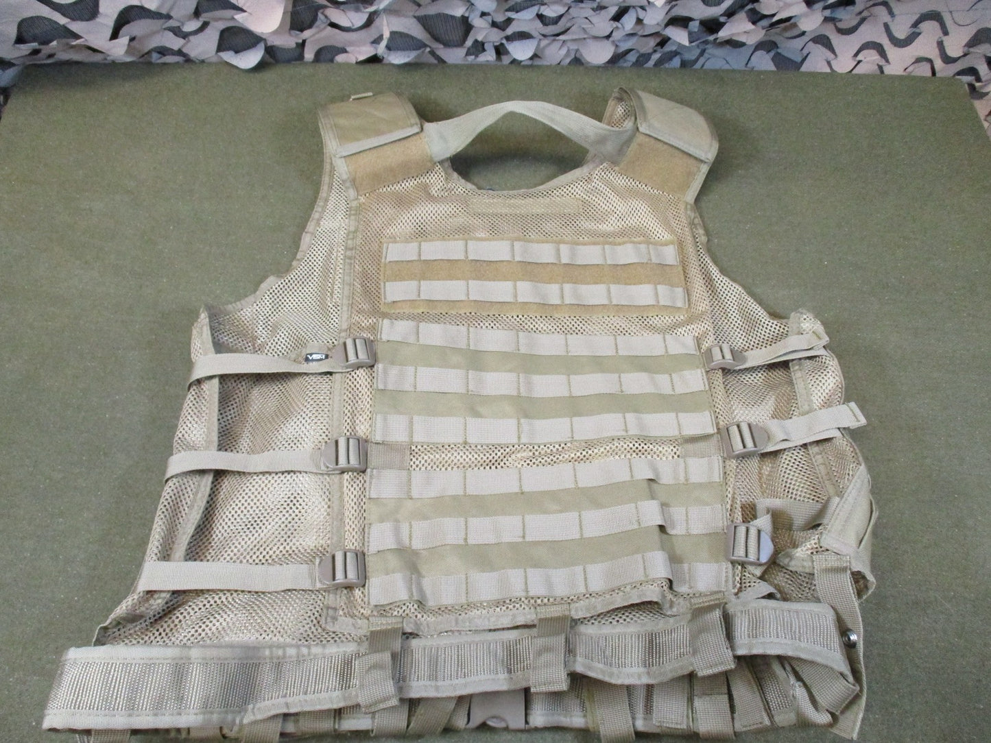 VISM by NC Star Tactical Vest Shooters Gear Tan MOLLE Adjustable Mesh
