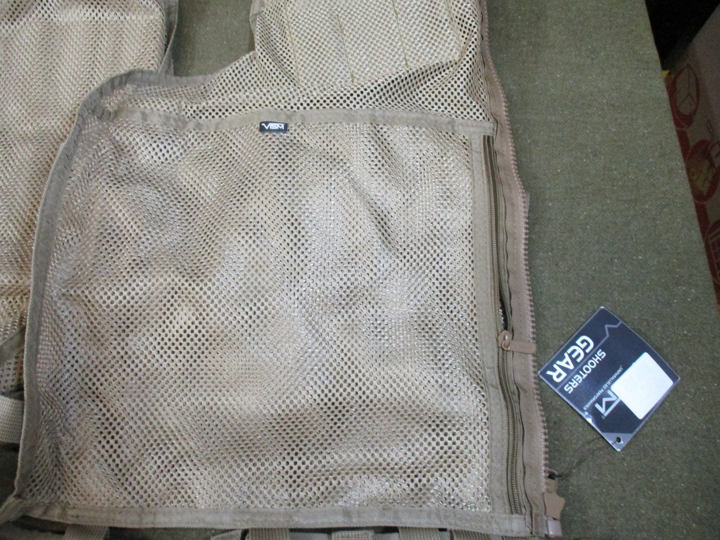 VISM by NC Star Tactical Vest Shooters Gear Tan MOLLE Adjustable Mesh