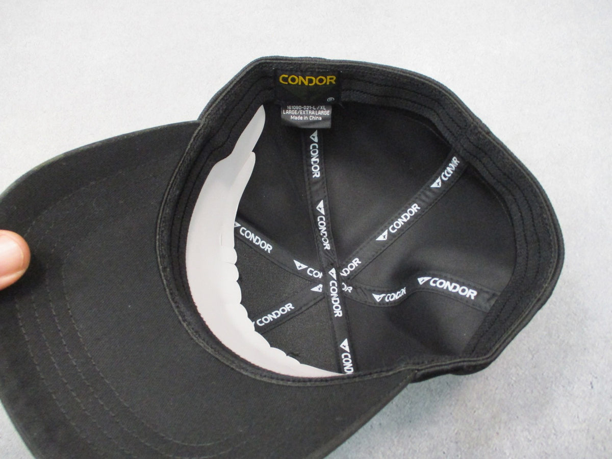 New Condor Flex Tactical Cap Multicam Black L/XL Hook & Loop Patch Hat 161080