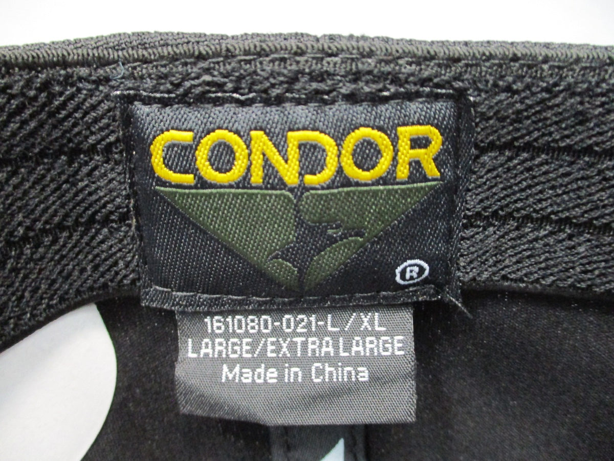 New Condor Flex Tactical Cap Multicam Black L/XL Hook & Loop Patch Hat 161080