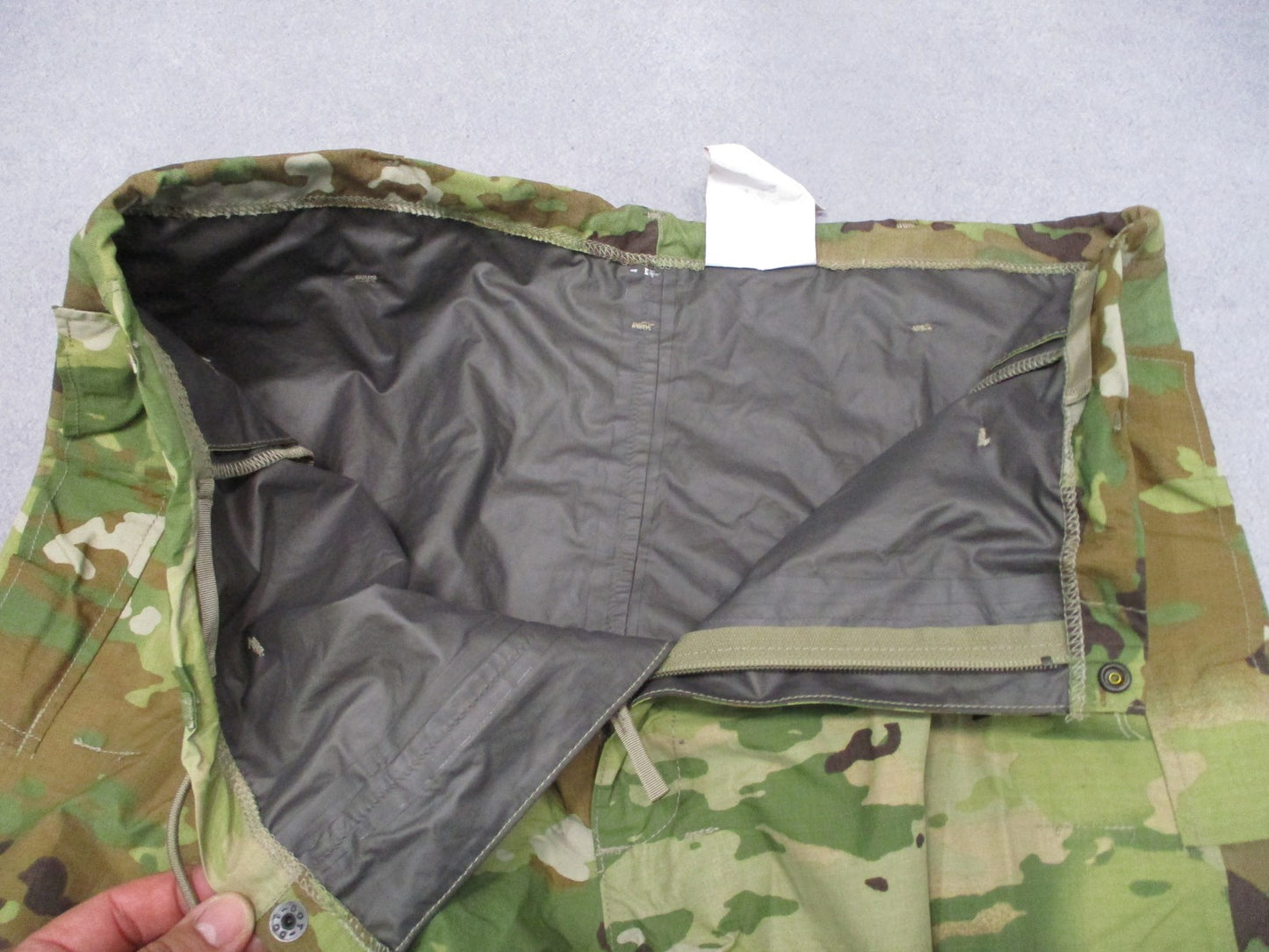 USGI ECWCS Gen III Level 6 Rain Pants OCP Scorpion Medium Regular - USED -
