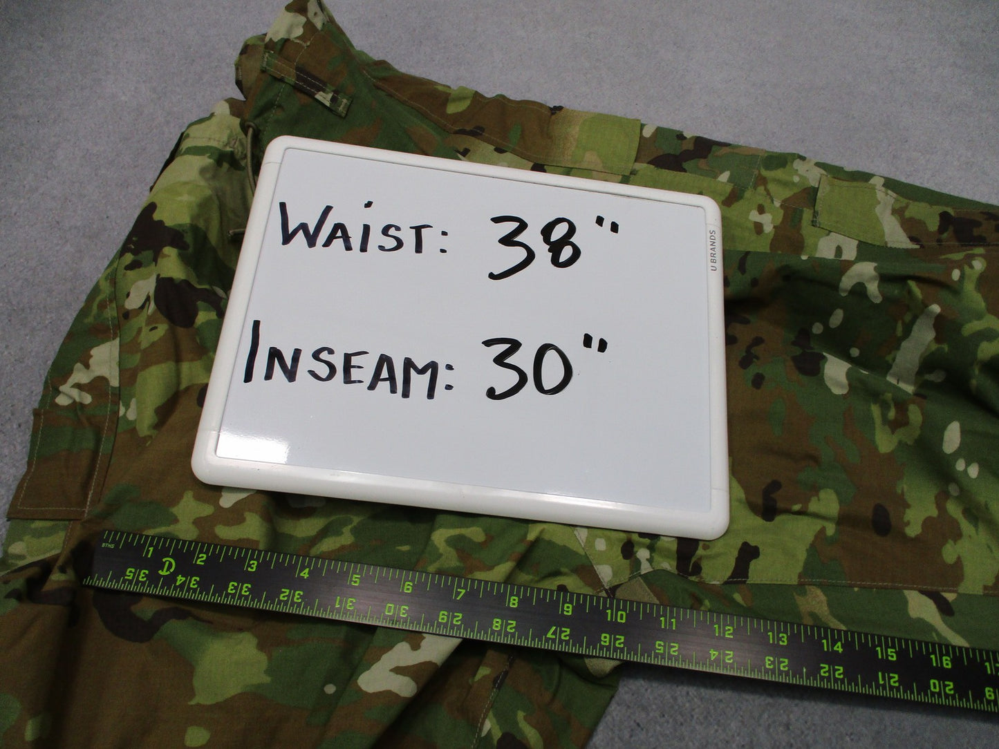 USGI ECWCS Gen III Level 6 Rain Pants OCP Scorpion Medium Regular - USED -