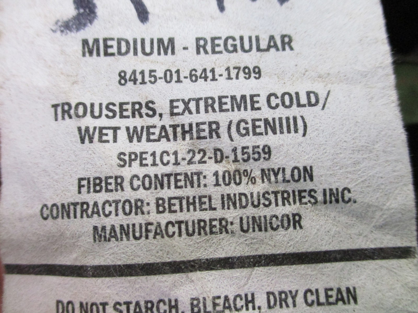 USGI ECWCS Gen III Level 6 Rain Pants OCP Scorpion Medium Regular - USED -