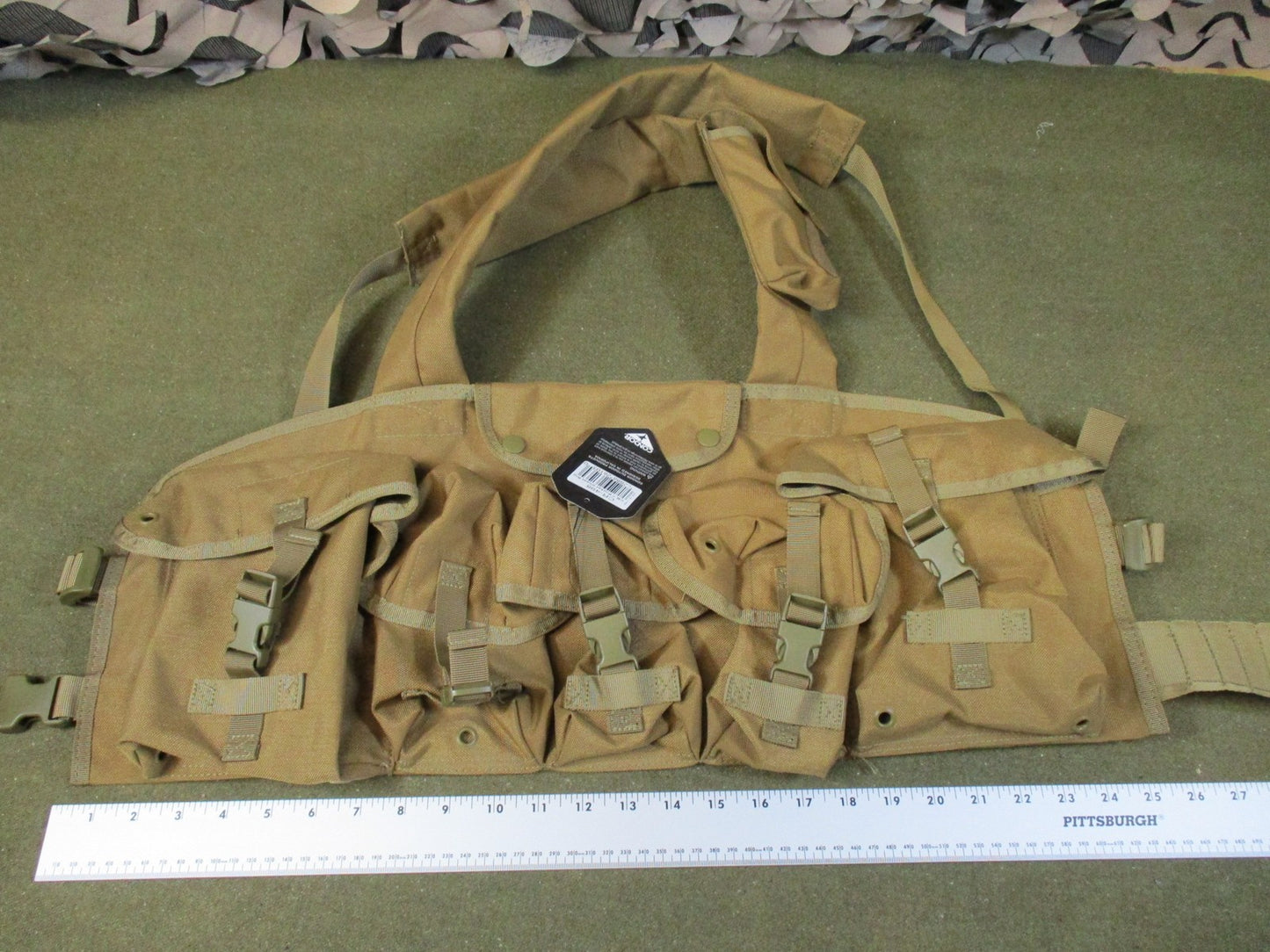 New Condor CR-498 7-Pocket Chest Rig Coyote Brown Tactical Gear