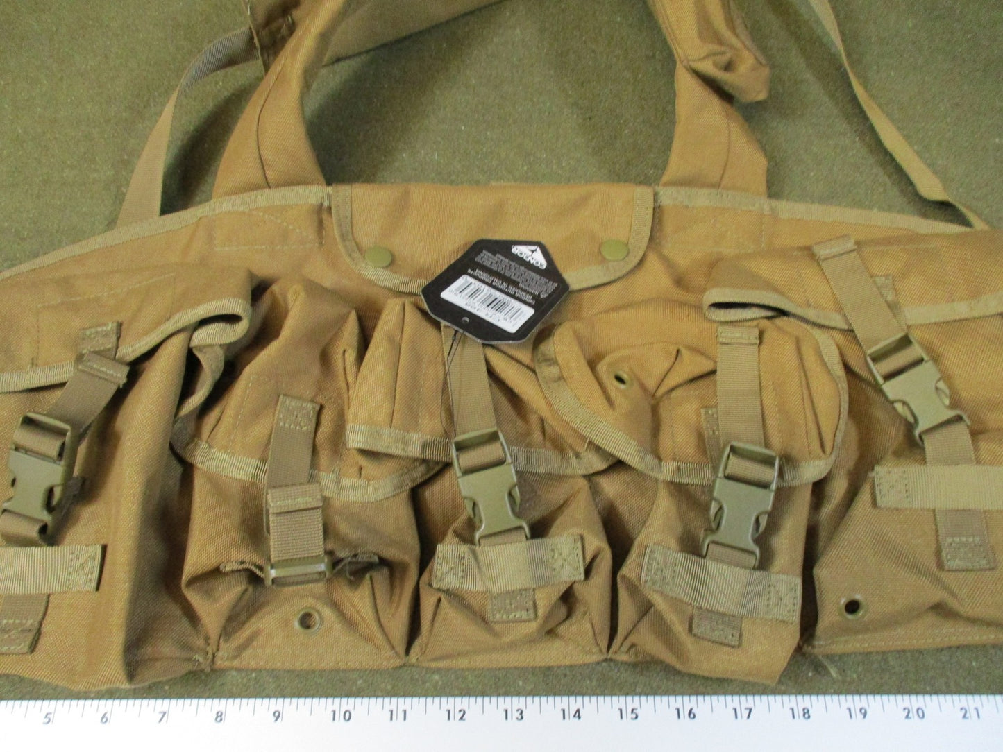 New Condor CR-498 7-Pocket Chest Rig Coyote Brown Tactical Gear