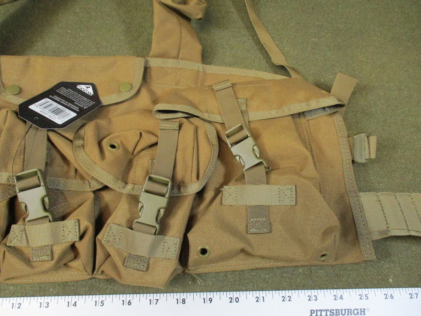 New Condor CR-498 7-Pocket Chest Rig Coyote Brown Tactical Gear