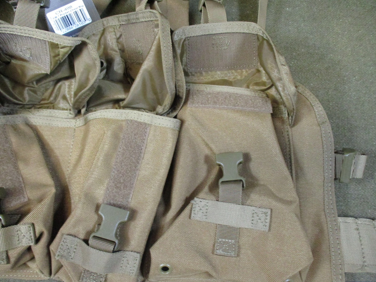 New Condor CR-498 7-Pocket Chest Rig Coyote Brown Tactical Gear