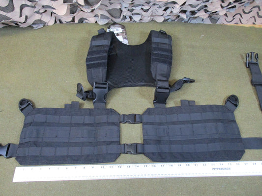New Condor Ronin Chest Rig Tactical MOLLE Vest Black Adjustable swat team