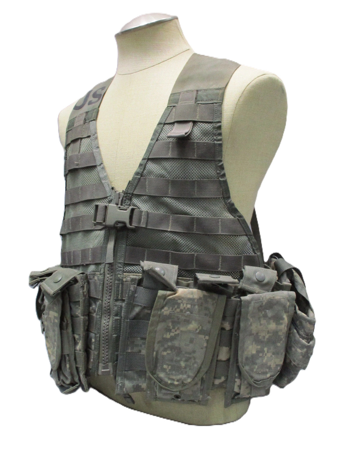 USGI MOLLE II FLC Vest Rifleman Set ACU UCP 9 Pouches Fighting Load Carrier