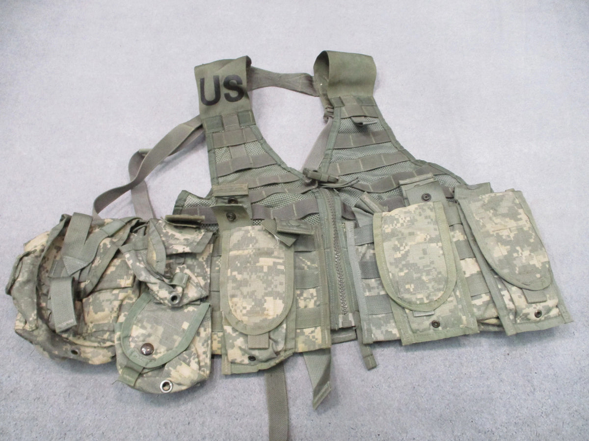 USGI MOLLE II FLC Vest Rifleman Set ACU UCP 9 Pouches Fighting Load Carrier
