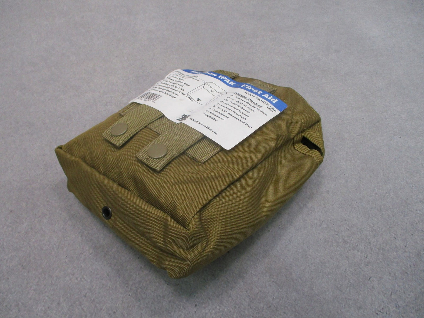 Elite First Aid Platoon IFAK Tactical MOLLE Pouch Kit Tan - New Open Box