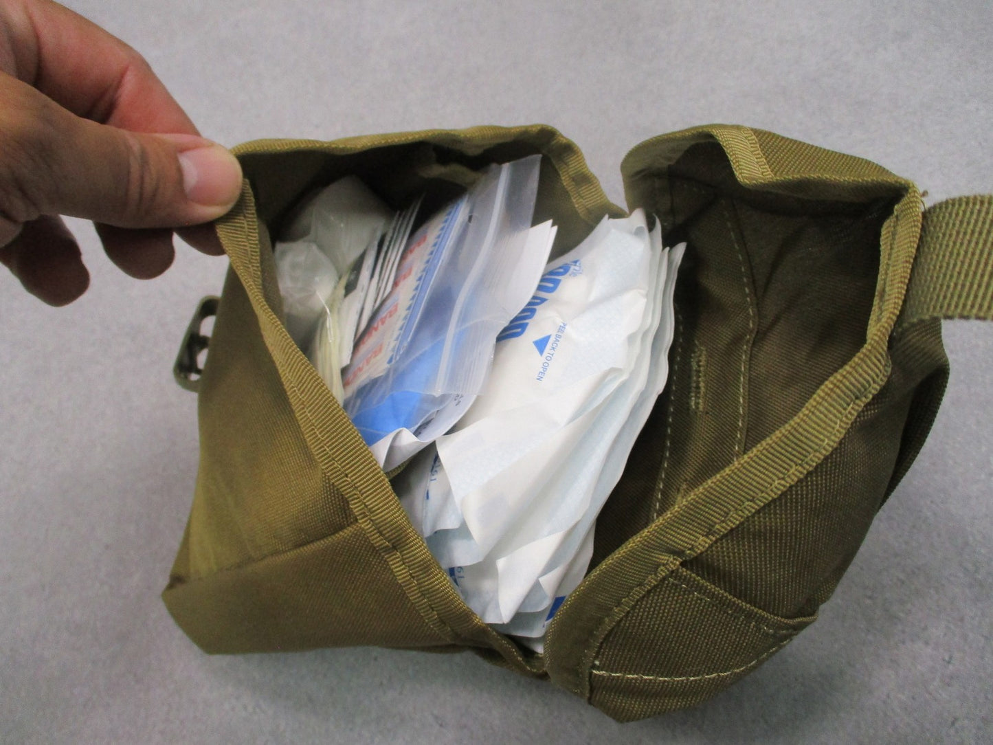 Elite First Aid Platoon IFAK Tactical MOLLE Pouch Kit Tan - New Open Box