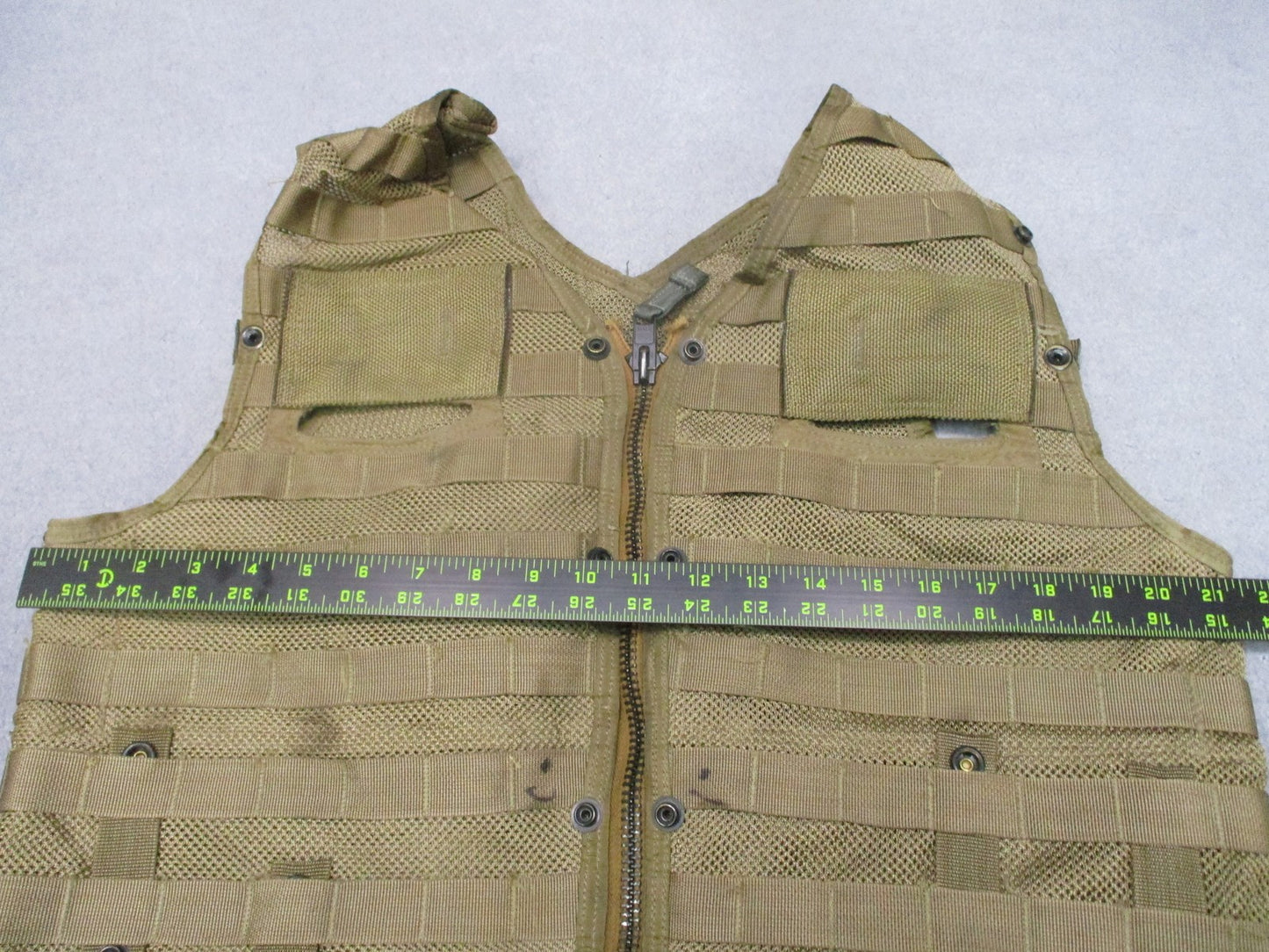 US Military Surplus CMU-36/P Survival Vest MOLLE Tactical Gear Tan