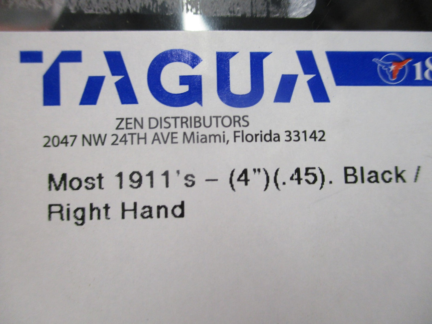 Tagua Leather Belt Holster for 1911 4-inch Barrel Right Hand Black TX-BH1-210