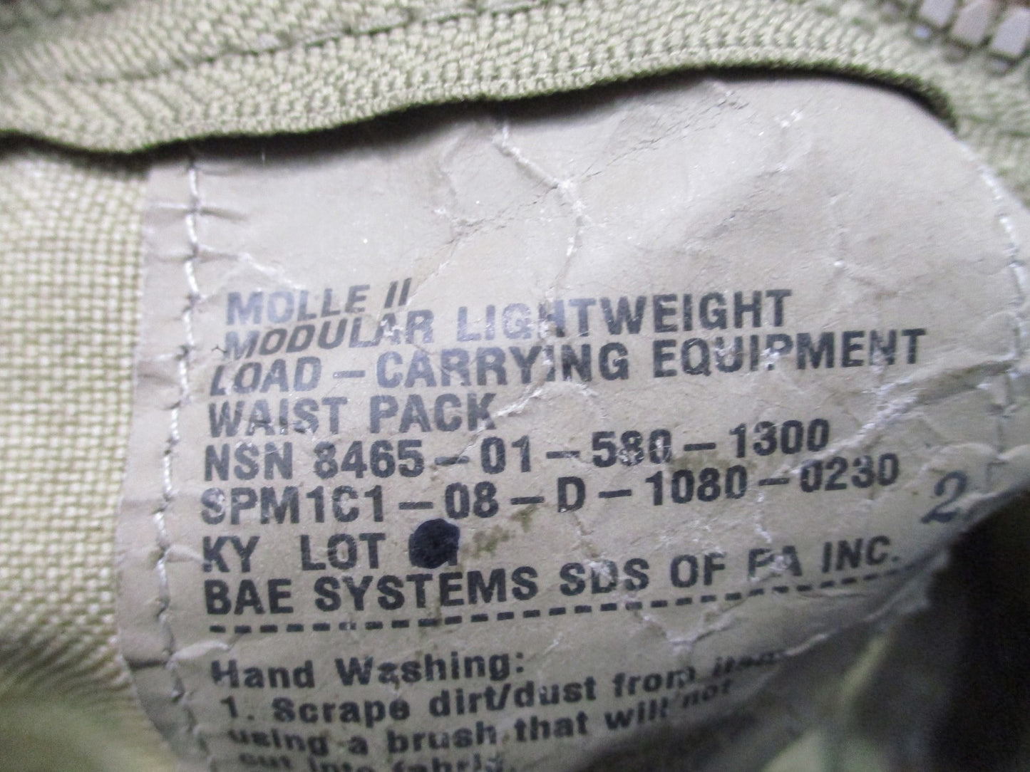 US Military MOLLE II Waist Pack MultiCam BAE Systems Tactical Fanny Pack Used