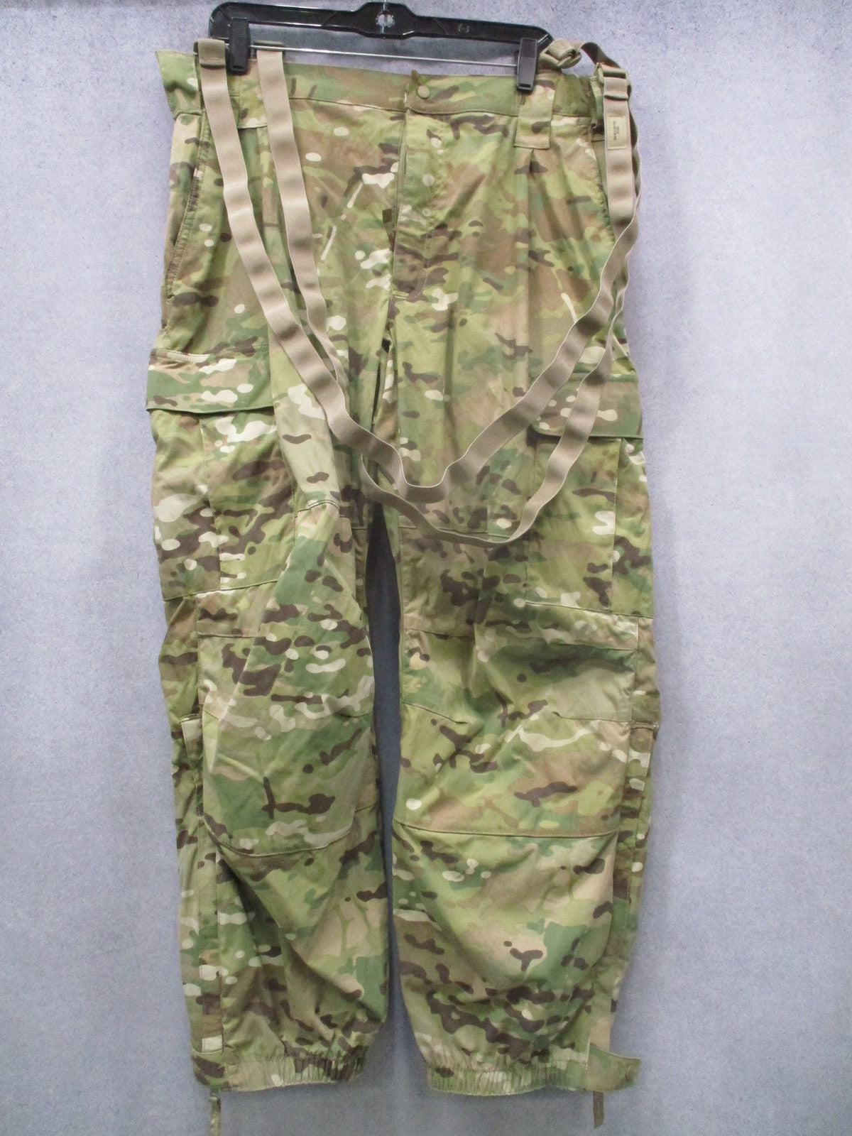 US Military PCU Level 5 Soft Shell Trousers Multicam Large Regular w/ Suspenders