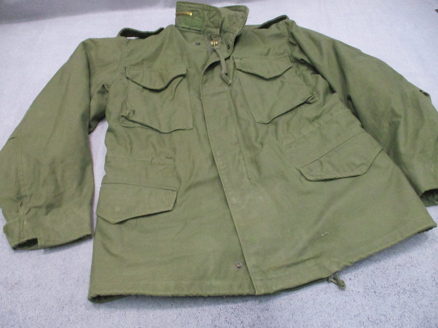 Vintage Alpha Industries M-65 Field Jacket OG-107 Olive Green Medium Regular