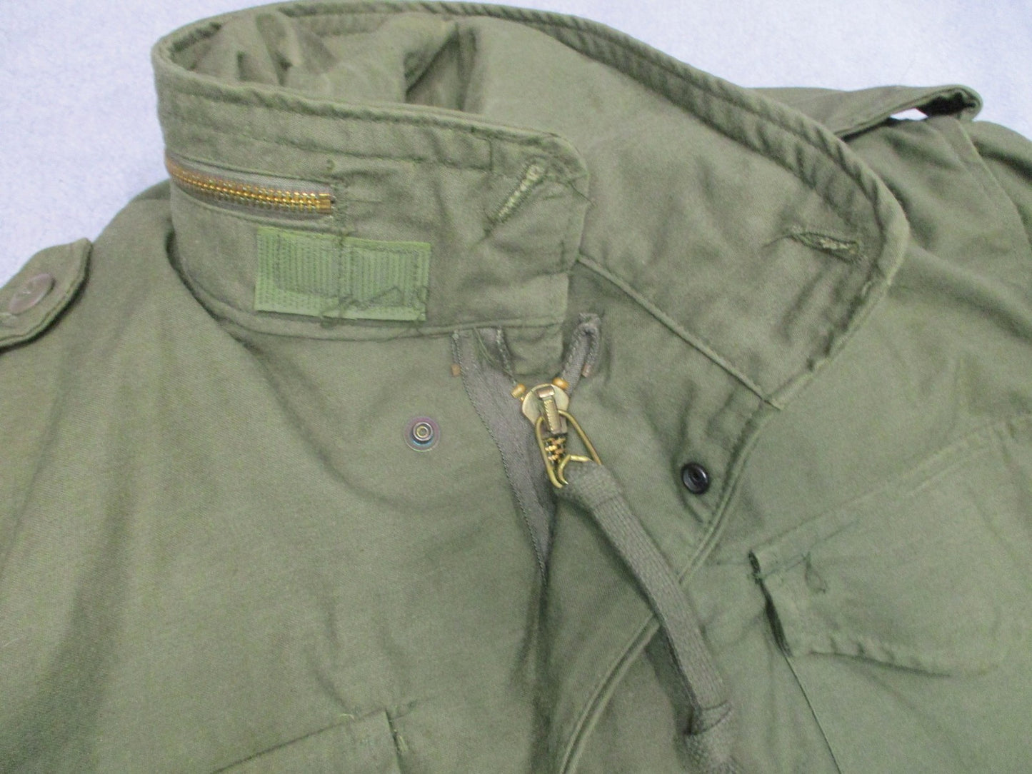 Vintage Alpha Industries M-65 Field Jacket OG-107 Olive Green Medium Regular