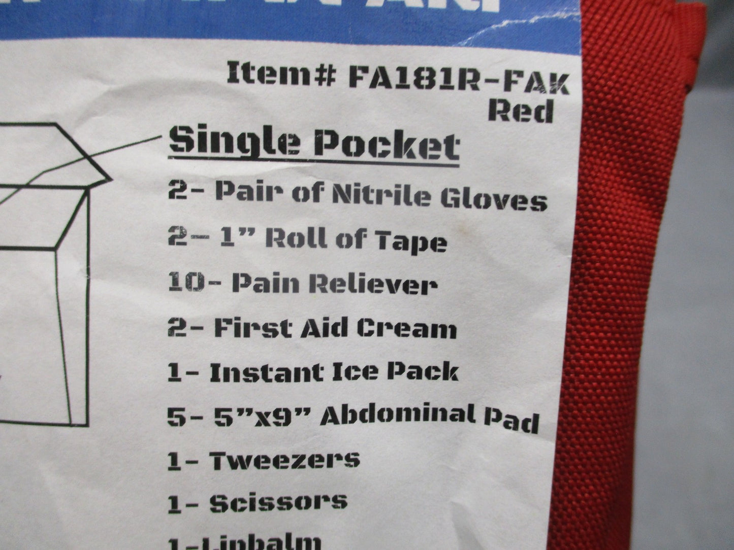 Elite First Aid Platoon IFAK Tactical Medical Kit Red Pouch New