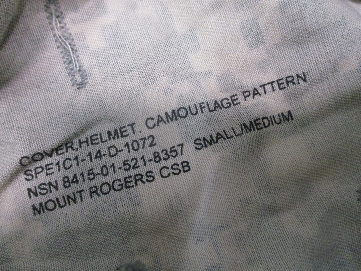 New US Military ACH ECH Helmet Cover UCP Camo Small/Medium NSN 8415-01-521-8357