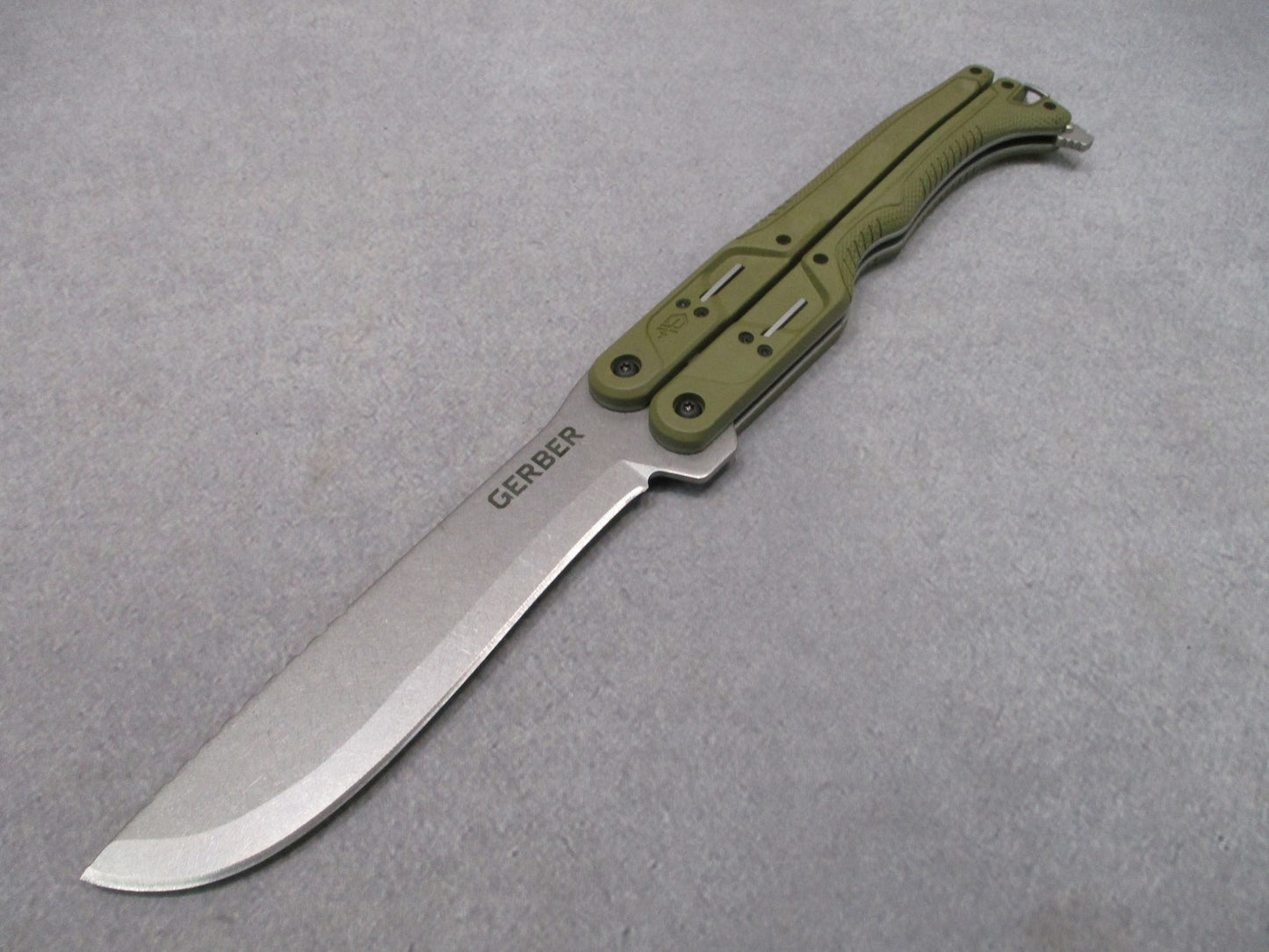 Gerber DoubleDown Folding Machete OD Green 420HC w/ Sheath Box USA