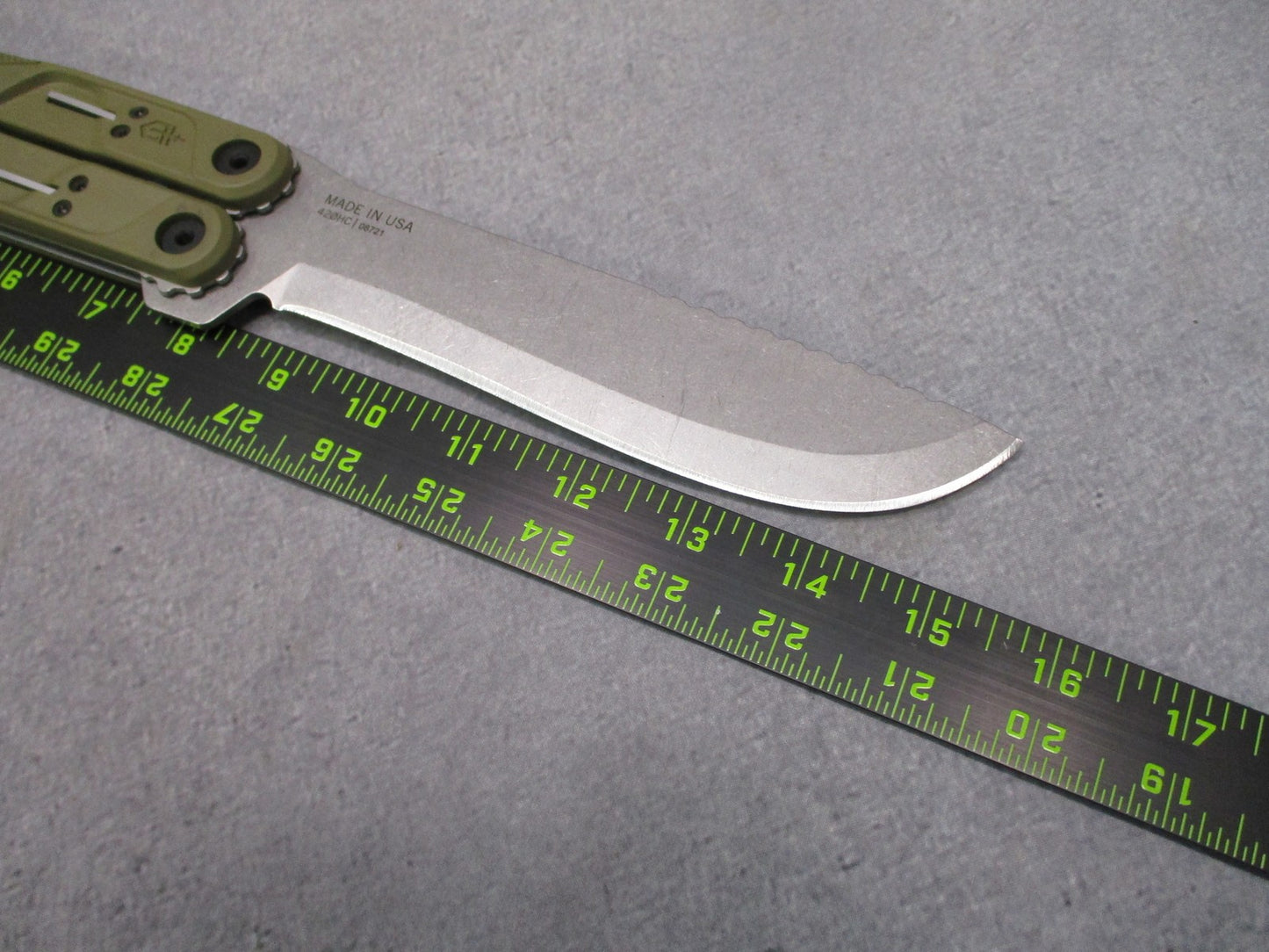 Gerber DoubleDown Folding Machete OD Green 420HC w/ Sheath Box USA
