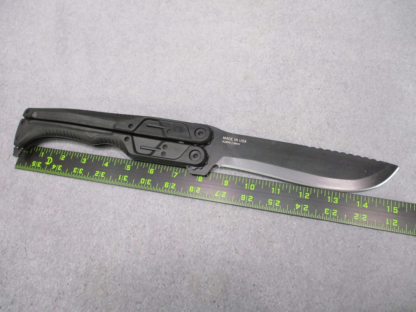 Gerber DoubleDown Folding Machete 420HC Black w/ Sheath Box USA Made