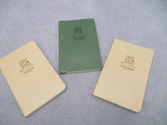 3x Rite in the Rain Tactical Field Books 980T & 980 All-Weather Notebook Pad