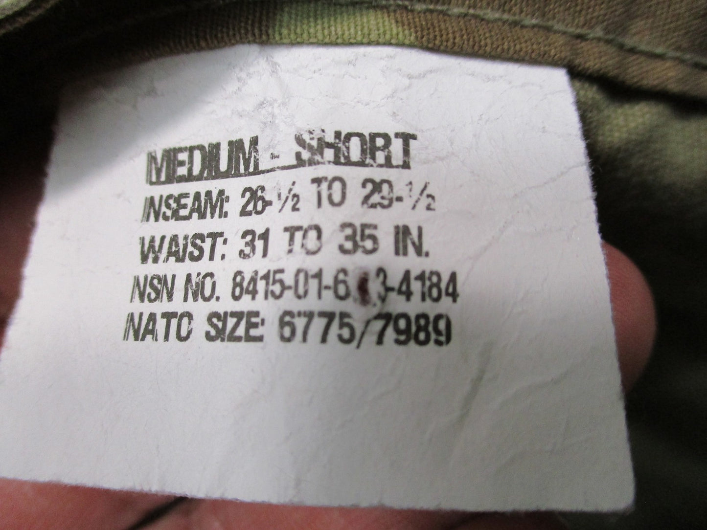 Genuine US Military OCP Scorpion ACU Trousers Medium Short Combat Pants Ripstop